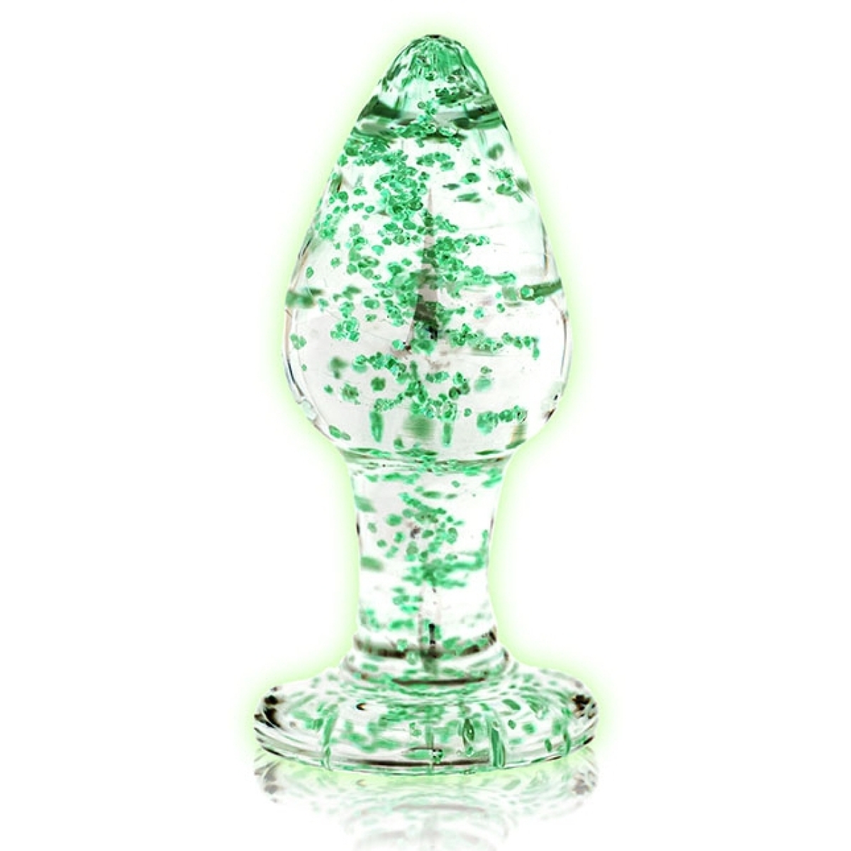 plug en verre phosphorescent butt glow l 8 x 4cm 1