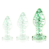 plug en verre phosphorescent butt glow l 8 x 4cm