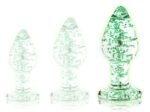 plug en verre phosphorescent butt glow l 8 x 4cm