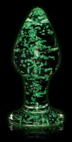 plug en verre phosphorescent butt glow l 8 x 4cm 3