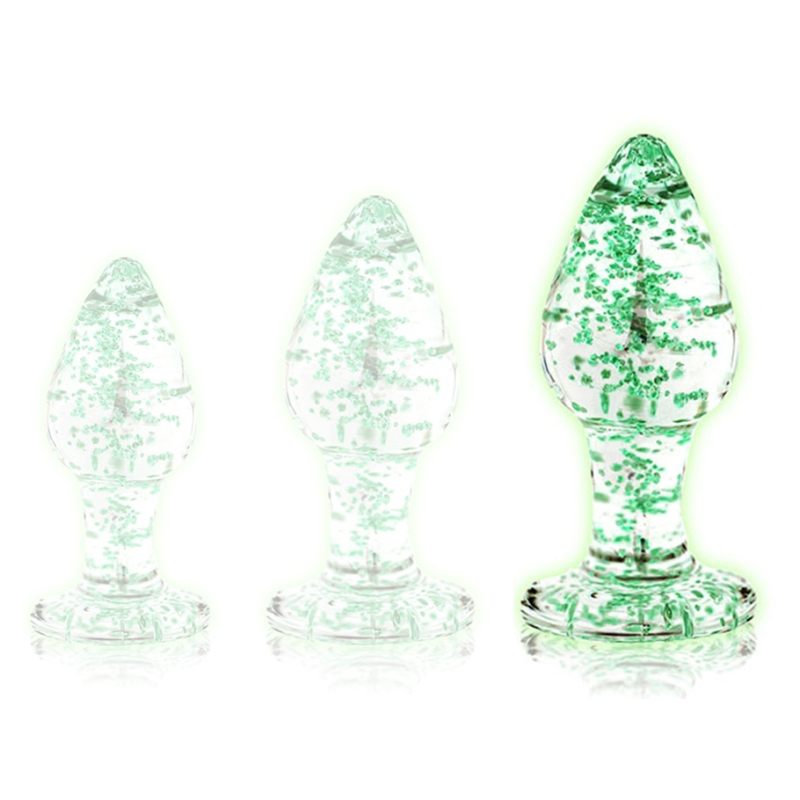 plug-en-verre-phosphorescent-butt-glow-l-8-x-4cm plug en verre phosphorescent butt glow l 8 x 4cm