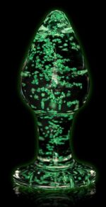 plug en verre phosphorescent butt glow m 7 x 32cm 3