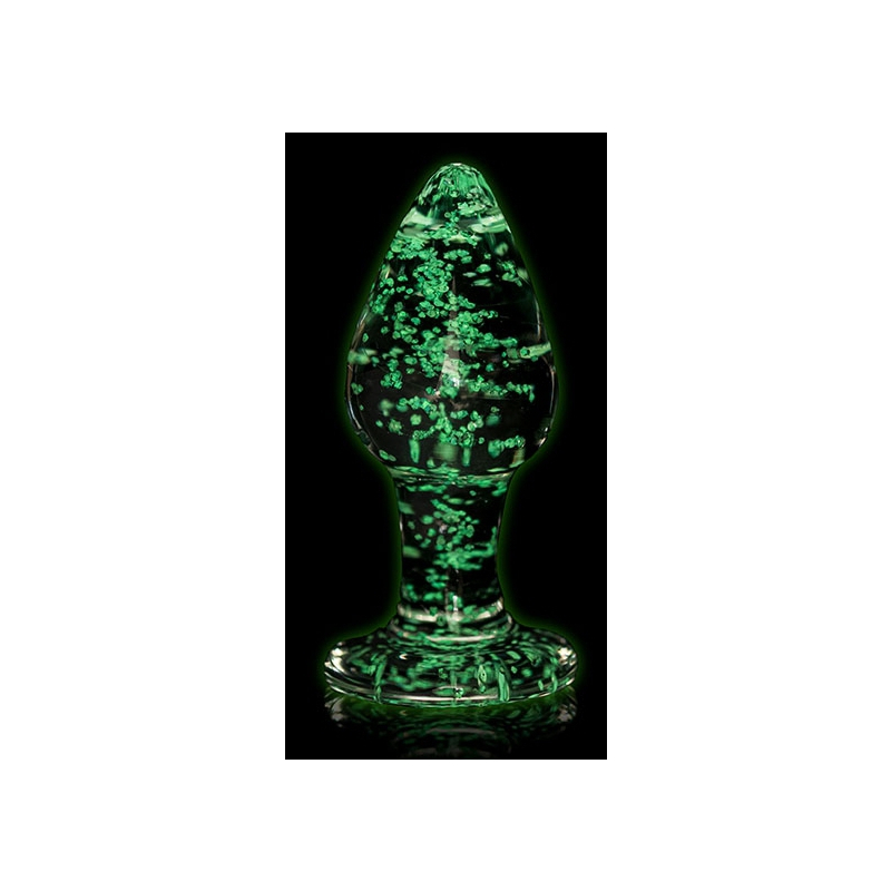 plug en verre phosphorescent butt glow m 7 x 32cm 3