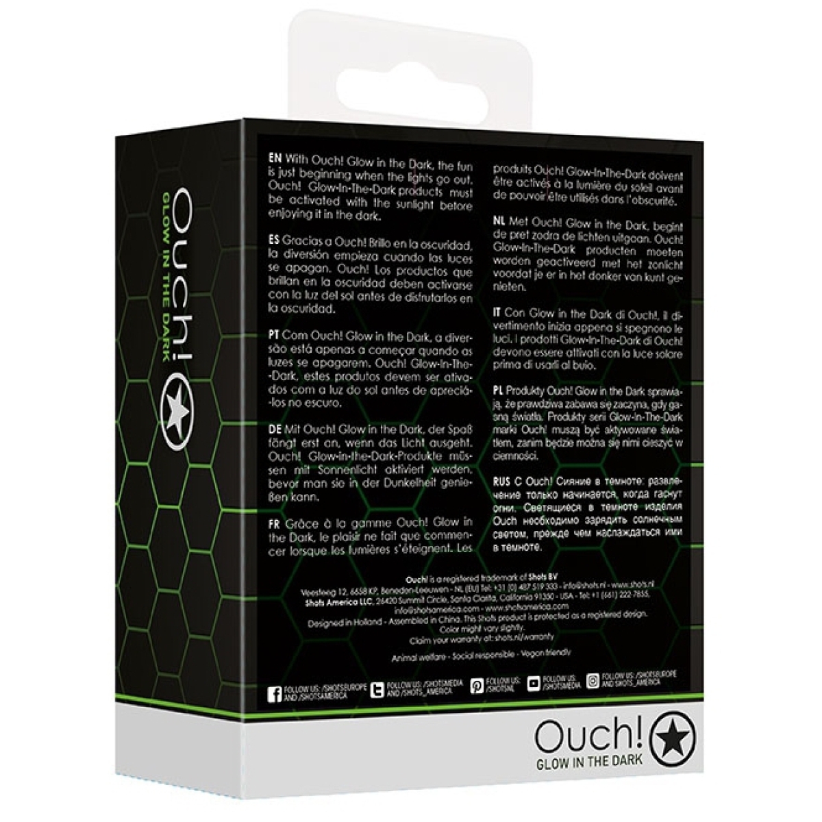 plug en verre phosphorescent butt glow m 7 x 32cm 6