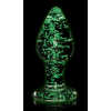 plug en verre phosphorescent butt glow s 6 x 27cm 3