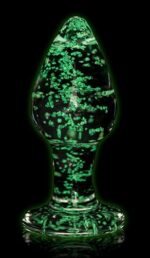 plug en verre phosphorescent butt glow s 6 x 27cm 3