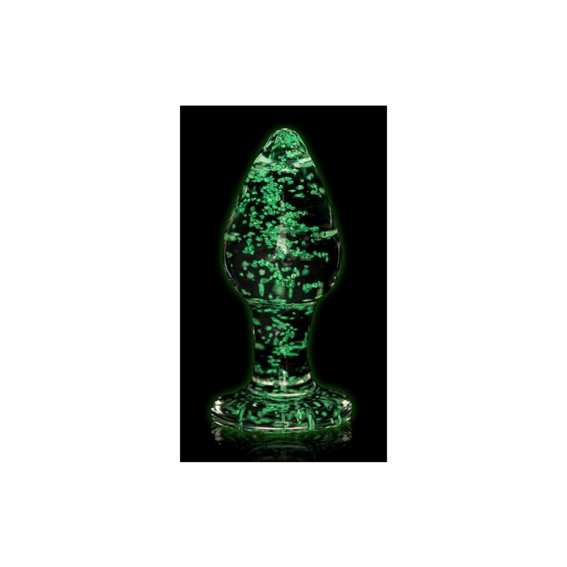 plug en verre phosphorescent butt glow s 6 x 27cm 3