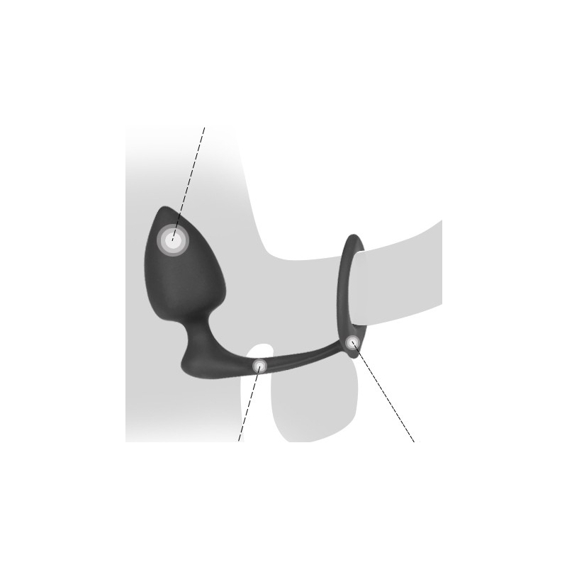 plug et cockring silicone 8cm 4