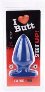 plug fat m i love butt 14 x 75 cm bleu 1