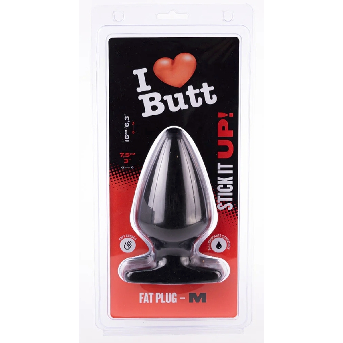 plug fat m i love butt 14 x 75 cm noir 1