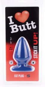 plug fat s i love butt 11 x 6 cm bleu 1