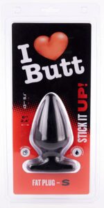 plug fat s i love butt 11 x 6 cm noir 1