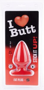 plug fat s i love butt 11 x 6 cm rouge 1