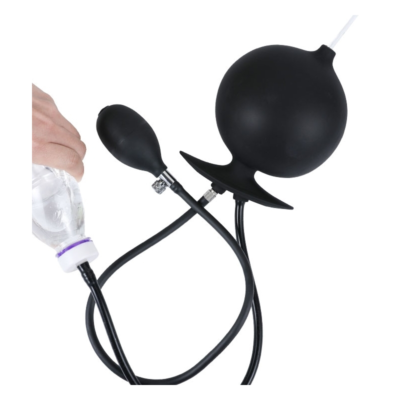 plug gonflable et embout de lavement butt enema 12 x 11cm