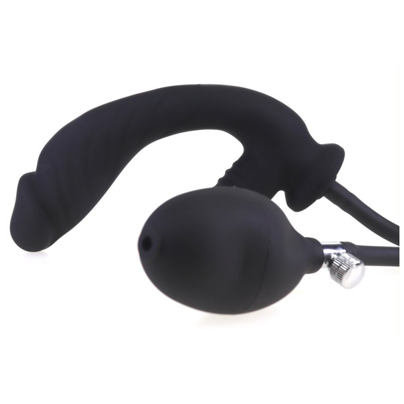 plug gonflable et vibrant infladick 14 x 35cm 2