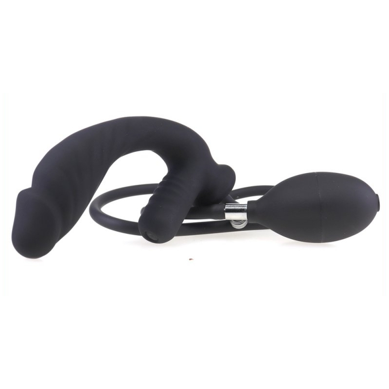 plug gonflable et vibrant infladick 14 x 35cm 5