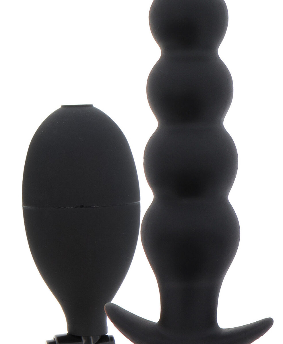 plug gonflable ribbed advanced 185 x 4 cm noir