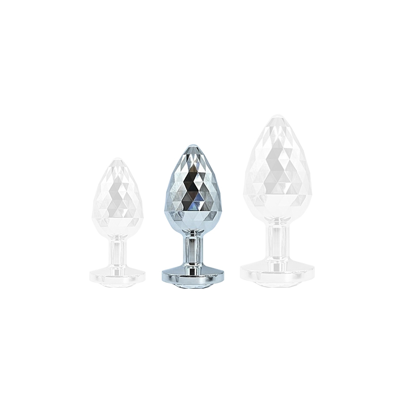 plug ikonik diamond m 7 x 33cm argent