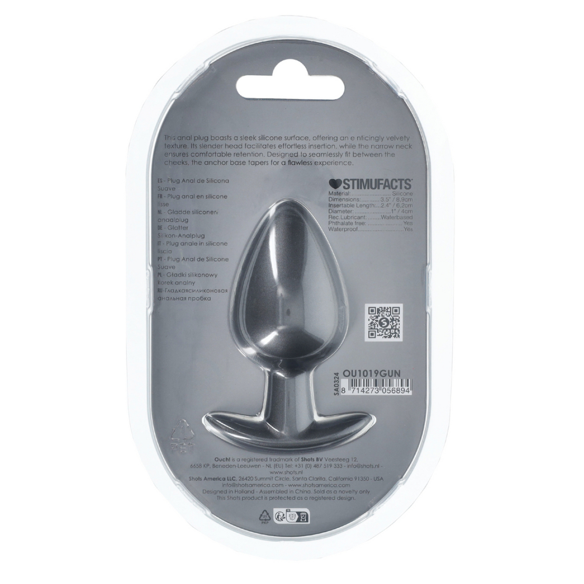 plug metally l 75 x 4cm gris 4