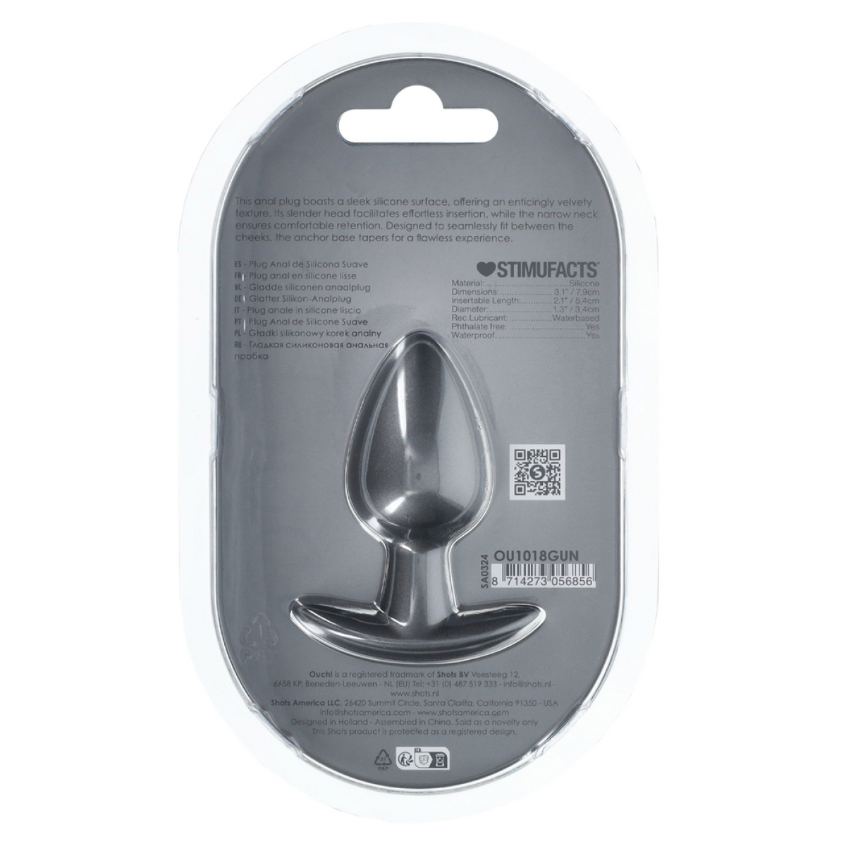 plug metally m 65 x 33cm gris 4