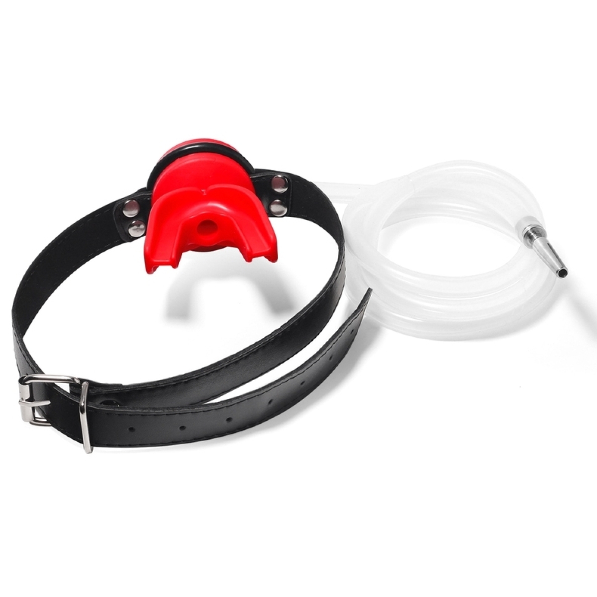 plug penis avec baillon urinoir plug 4 x 07cm rouge 1