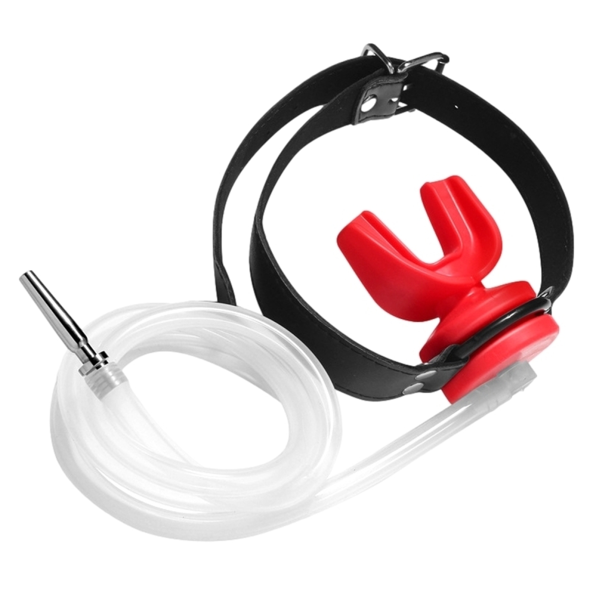 plug penis avec baillon urinoir plug 4 x 07cm rouge