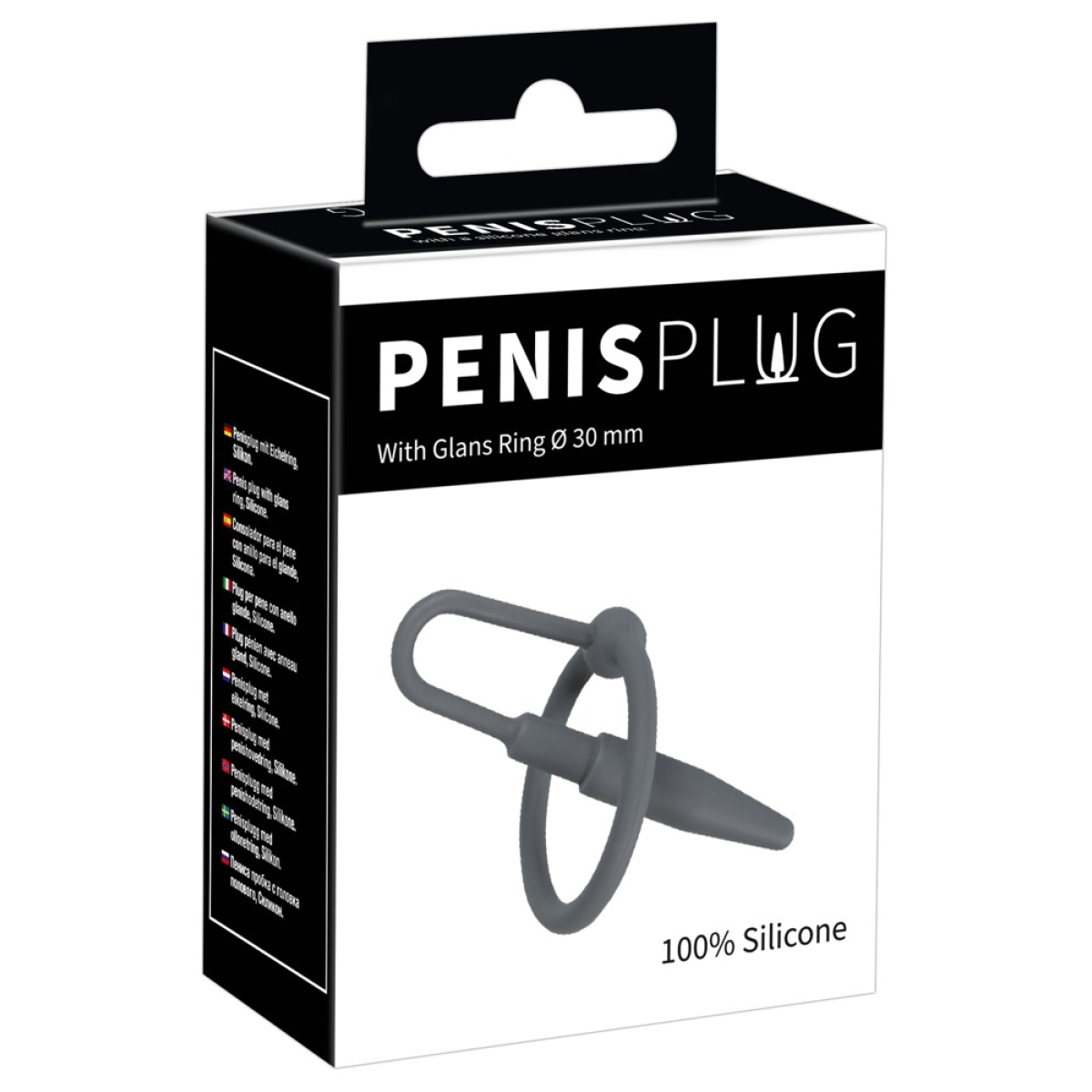 plug penis silicone avec anneau 55cm diametre 8mm 1