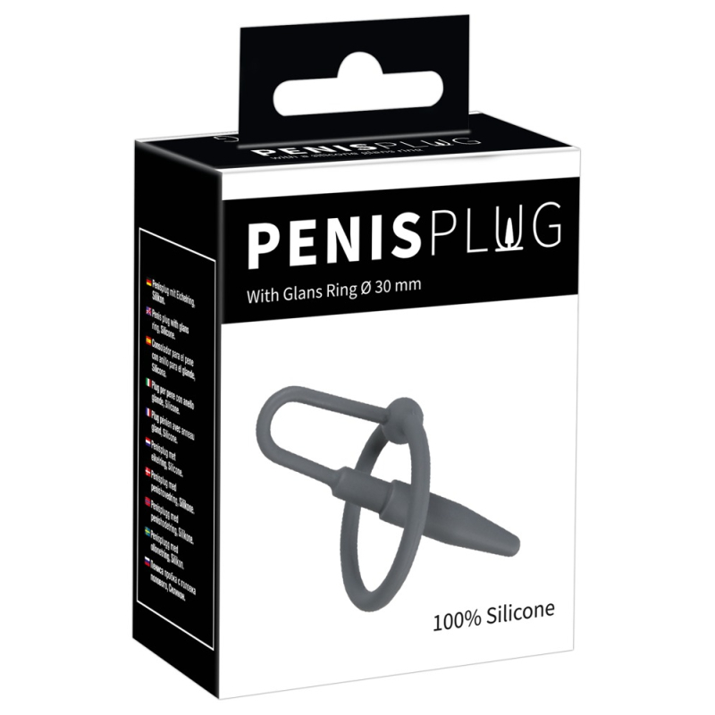 plug penis silicone avec anneau 55cm diametre 8mm 1
