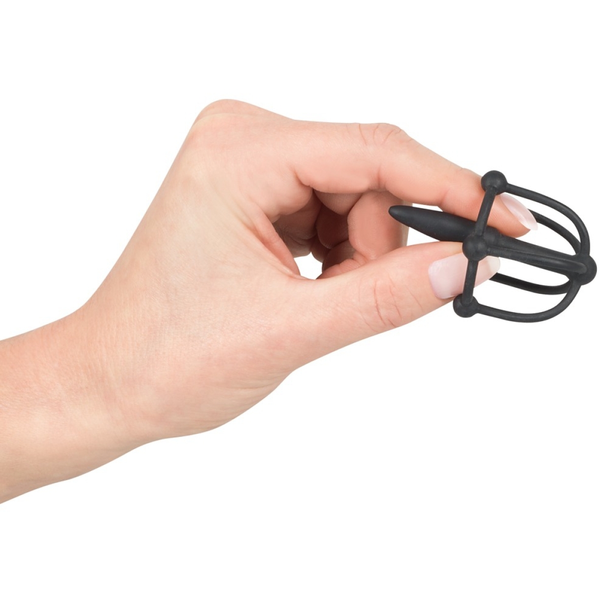 plug penis silicone cage glans 5cm diametre 8mm 4