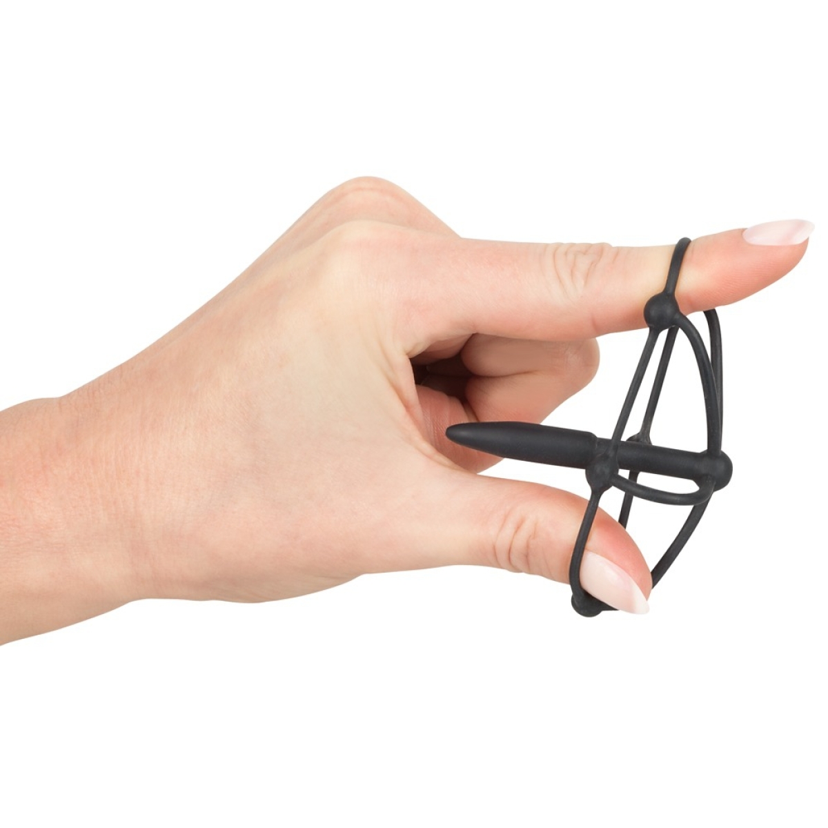 plug penis silicone cage glans 5cm diametre 8mm 5