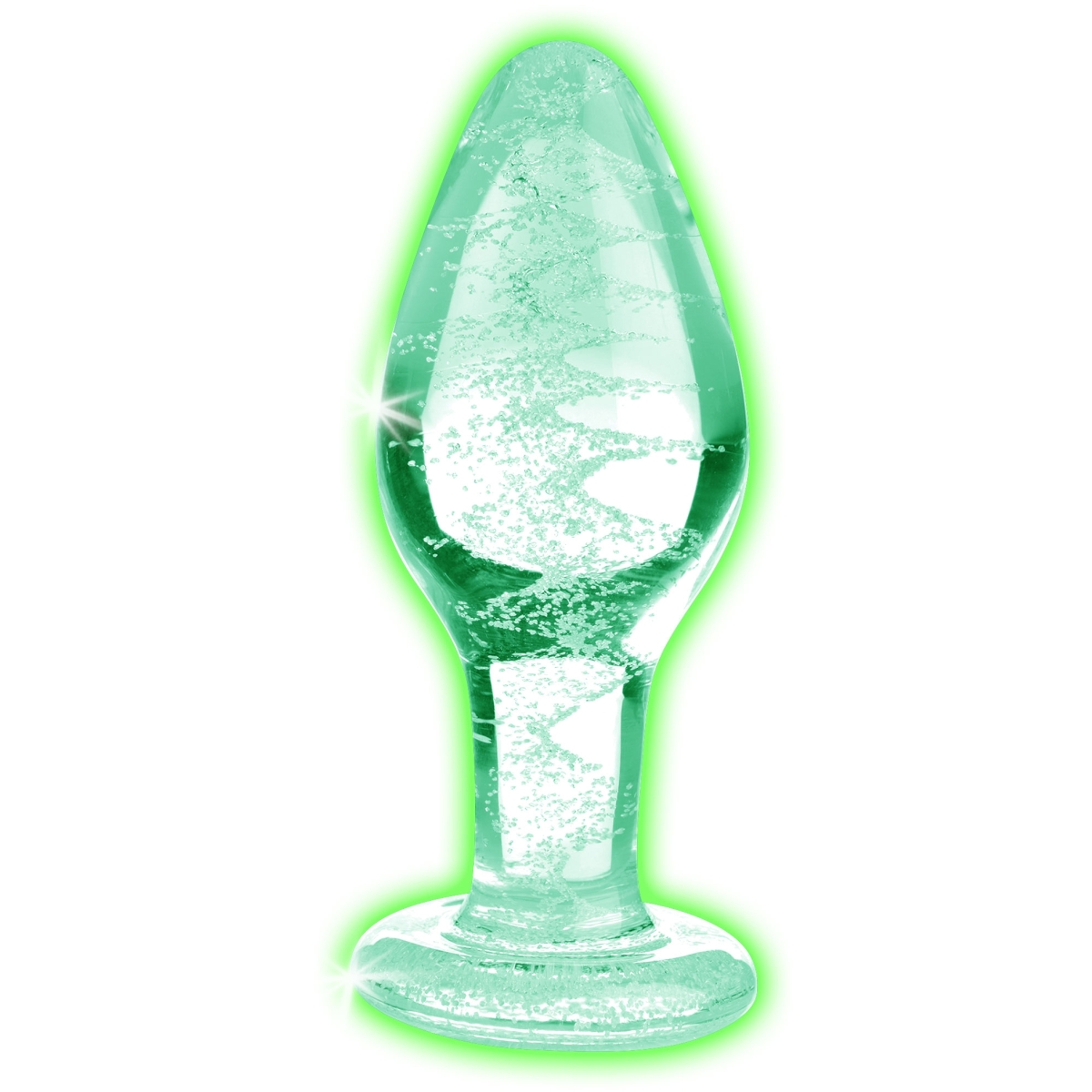 plug phosphorescent en verre glow m 8 x 34cm