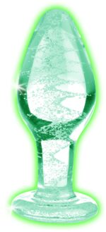 plug phosphorescent en verre glow m 8 x 34cm