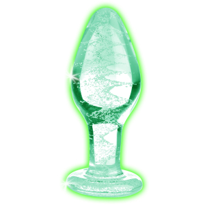 plug phosphorescent en verre glow m 8 x 34cm