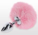 plug pompom 6 x 27cm rose