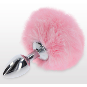 plug pompom 6 x 27cm rose