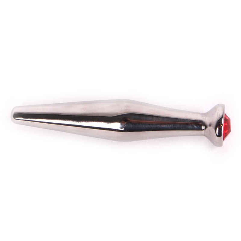 plug pour penis avec bijou smooth rouge 11mm 1