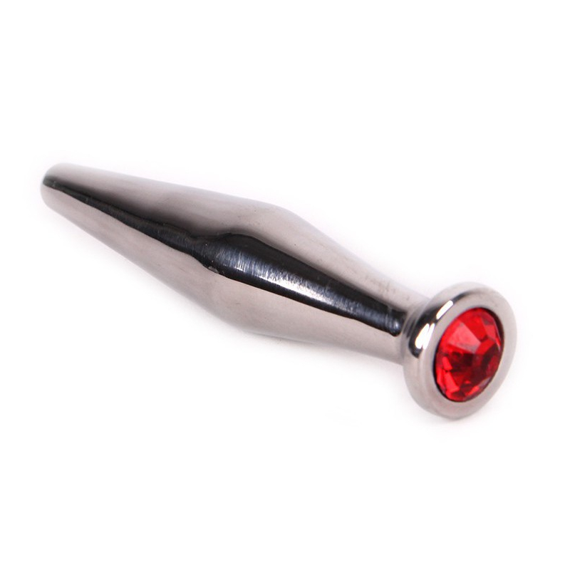 plug pour penis avec bijou smooth rouge 11mm