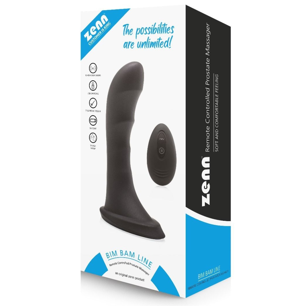 plug prostatique vibrant bim bam 12 x 32cm 1