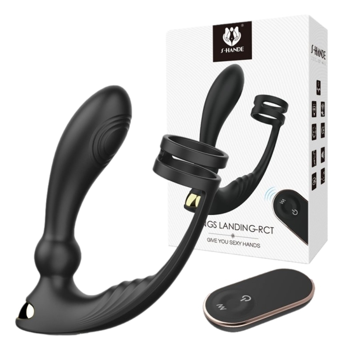 plug prostatique vibrant et anneau kings landing 13 x 33cm 1