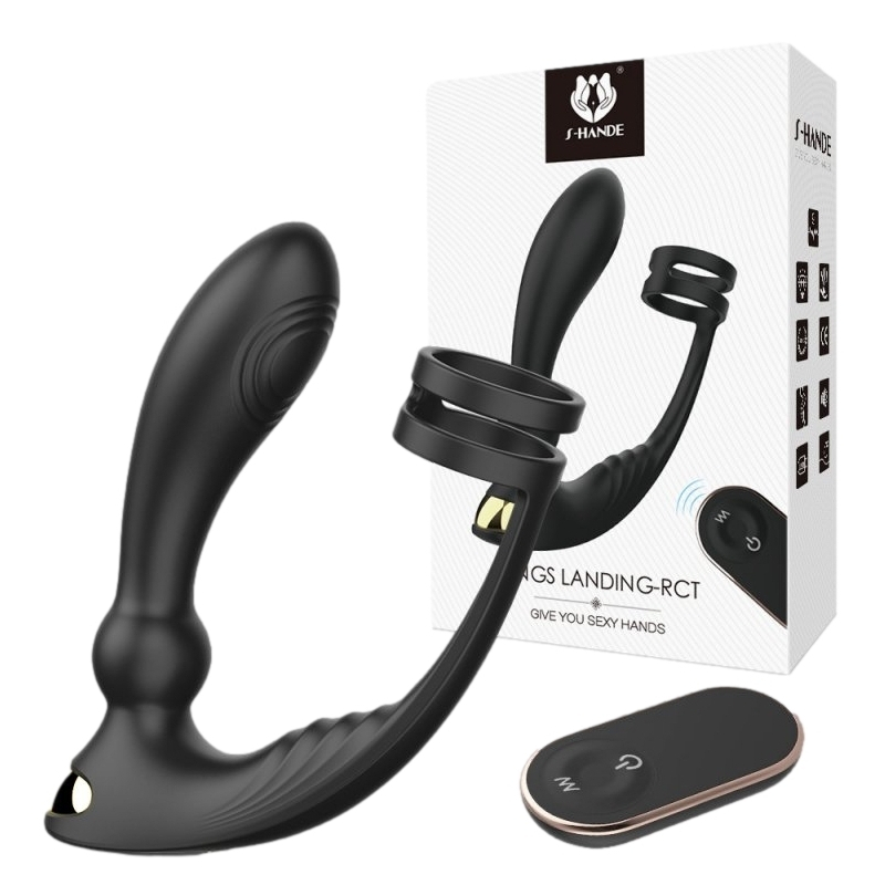 plug prostatique vibrant et anneau kings landing 13 x 33cm 1