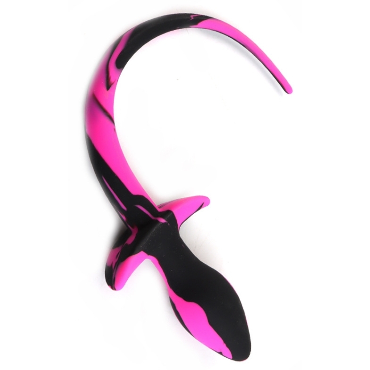 plug queue de chien dog tail 75 x 31cm noir rose