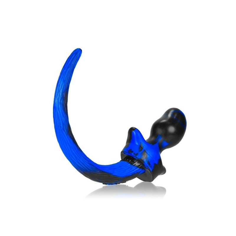 plug queue de chien mastiff 12 x 7 cm bleu 2