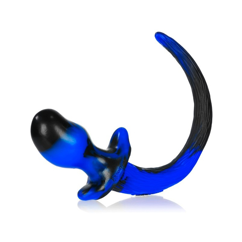 plug queue de chien mastiff 12 x 7 cm bleu 3