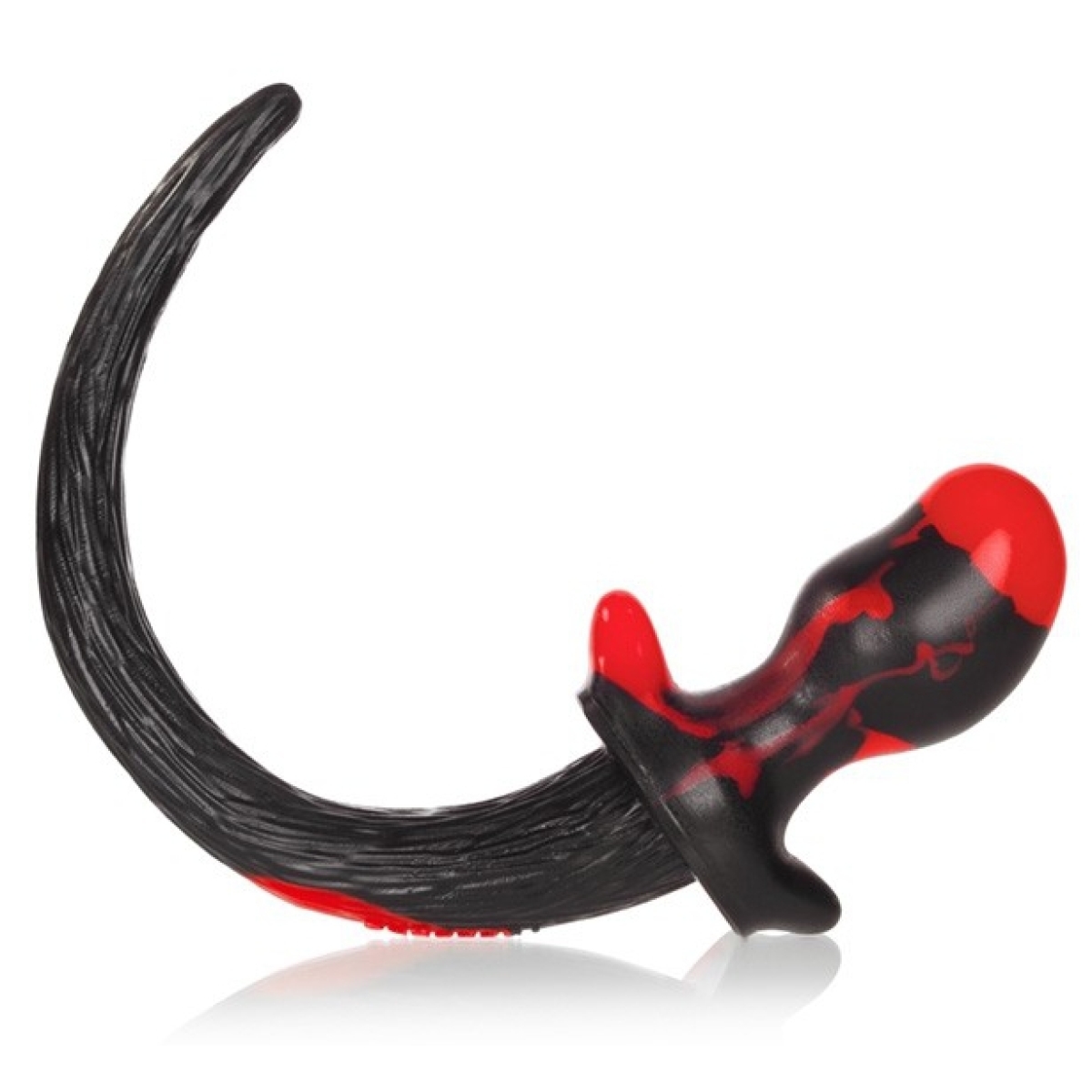 plug queue de chien mastiff 12 x 7 cm rouge 2