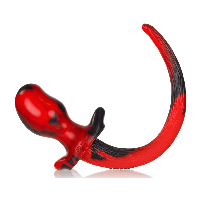 plug queue de chien mastiff 12 x 7 cm rouge 4