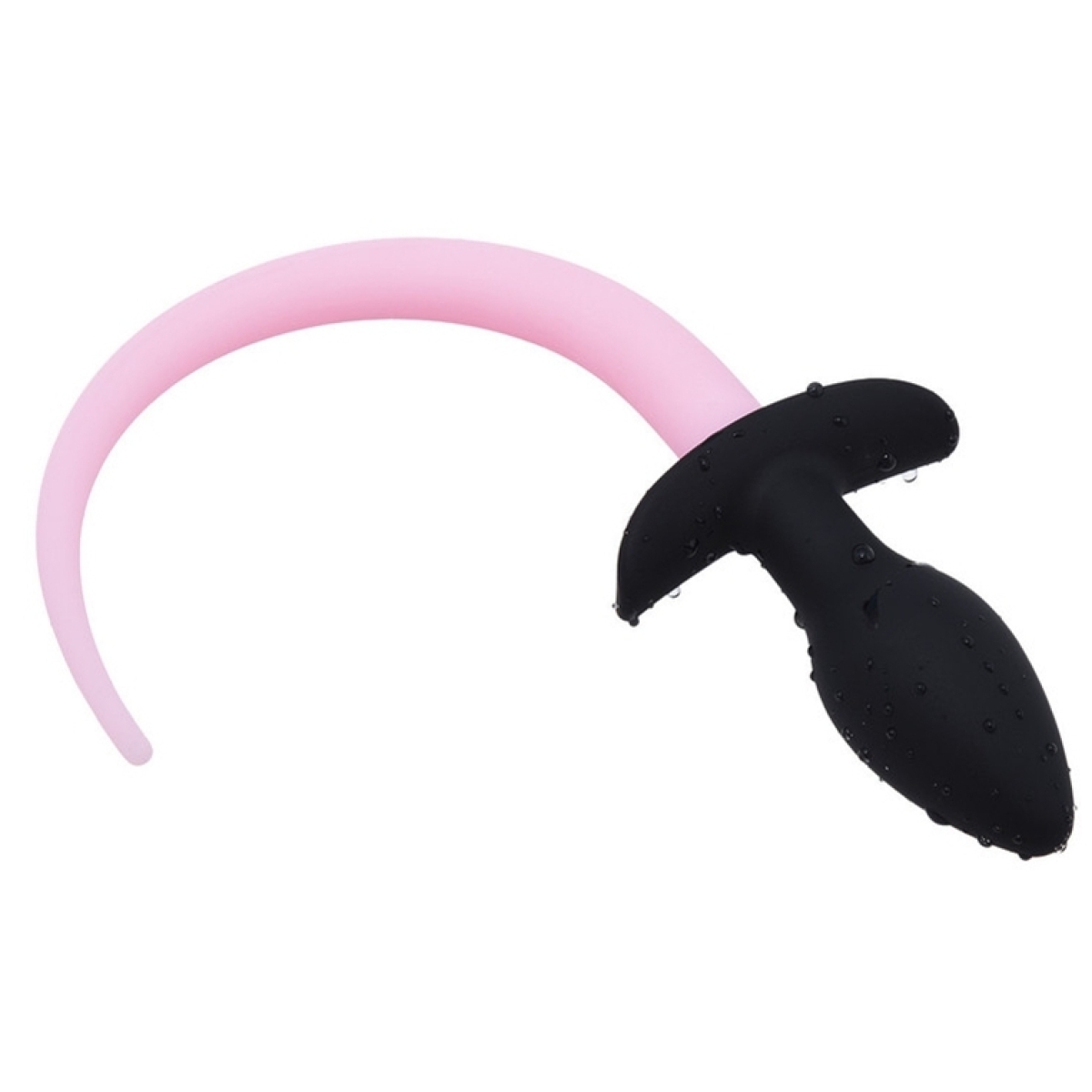 plug queue de chien phosphorescent luminous puppy 8 x 32cm rose fluo 2