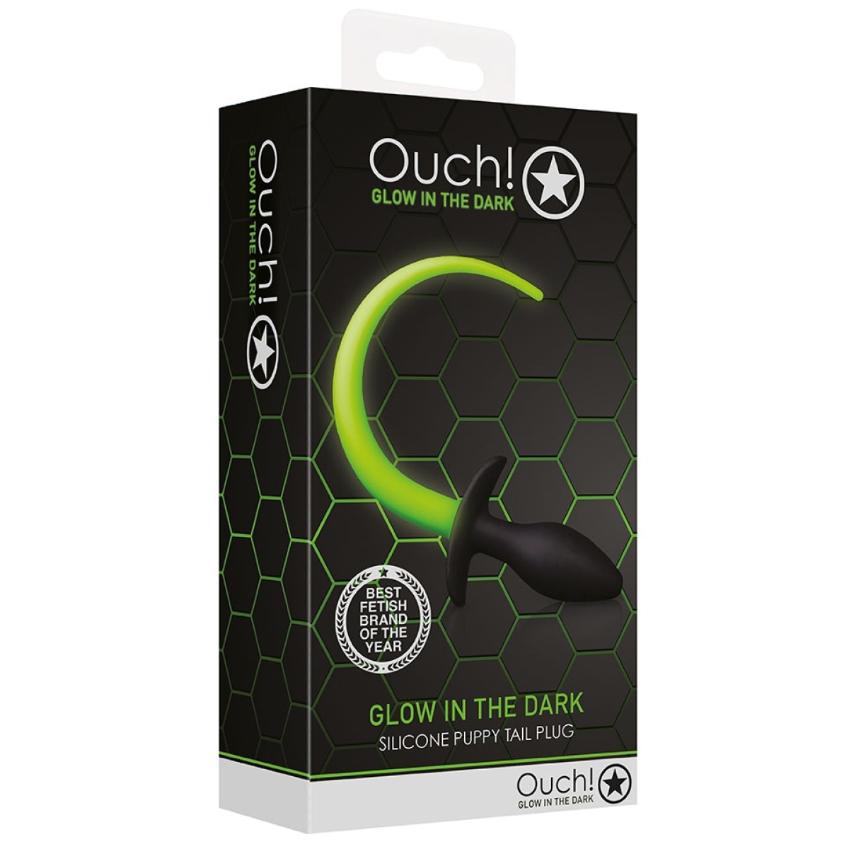 plug queue de chien phosphorescente glow tail 8 x 32cm 1