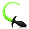 plug queue de chien phosphorescente glow tail 8 x 32cm