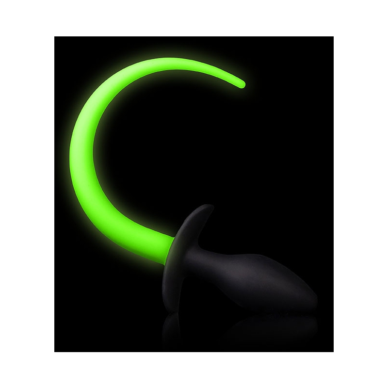 plug queue de chien phosphorescente glow tail 8 x 32cm 2