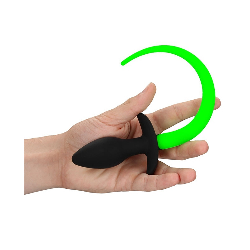 plug queue de chien phosphorescente glow tail 8 x 32cm 3
